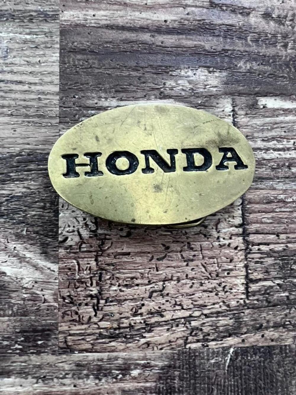 Vintage Honda Solid Brass Belt Buckle, Taiwan ROC, Honda Memorabilia